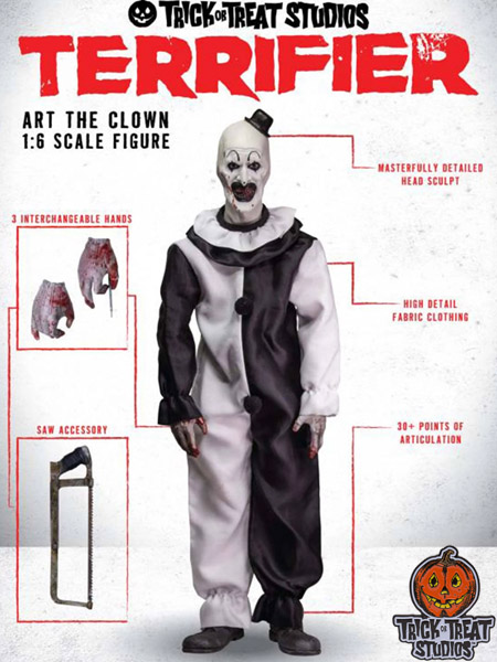 Trick or Treat Studios Terrifier Art the Clown Sixth Scale 12 Inch Action Figure